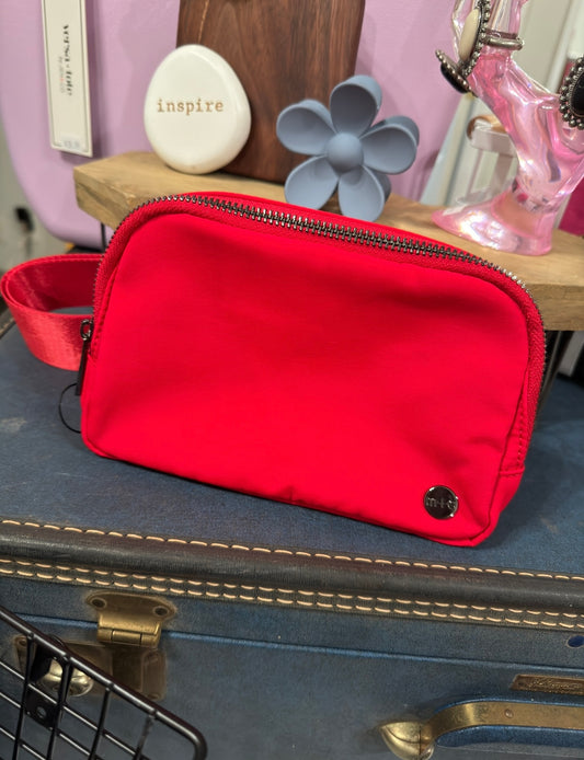 The Perfect Belt Bag-Red