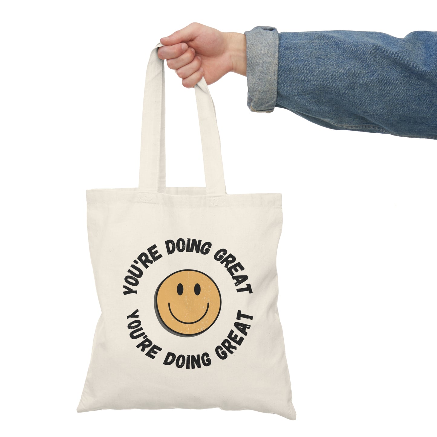 You're Doing Great Natural Tote Bag