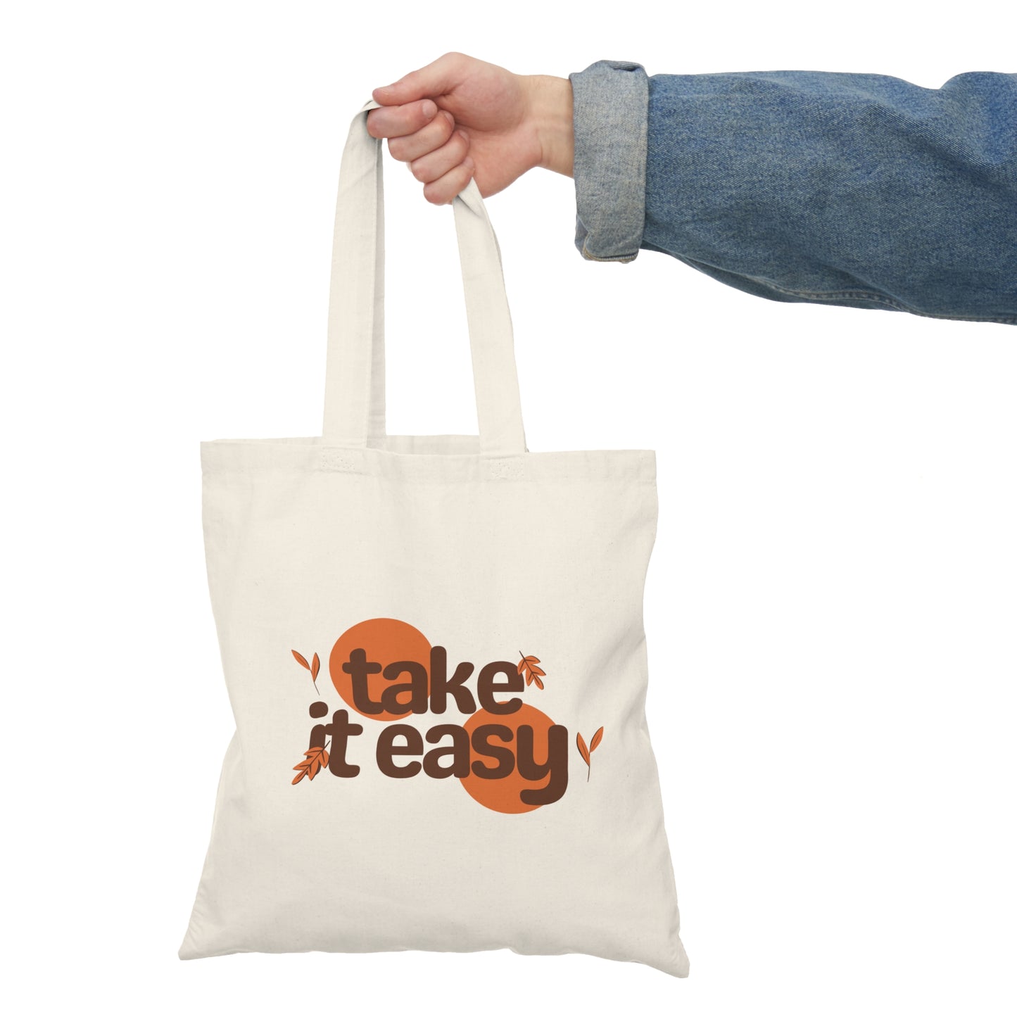 Take It Easy Autumn Natural Tote Bag