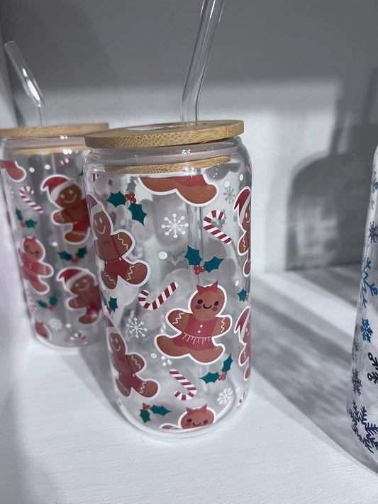 Gingerbread Cookie Drinking Glass