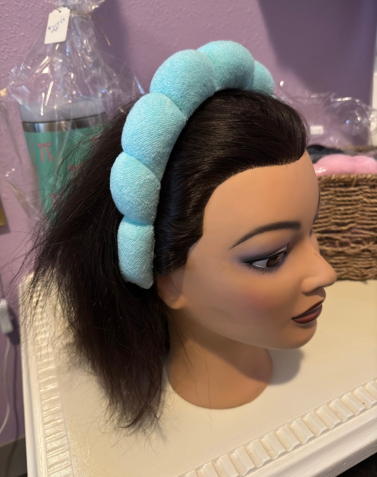 Spa Terry Towel Headband in Teal