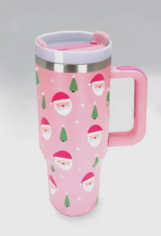 Christmas Santa 40oz Stainless Steel Tumbler