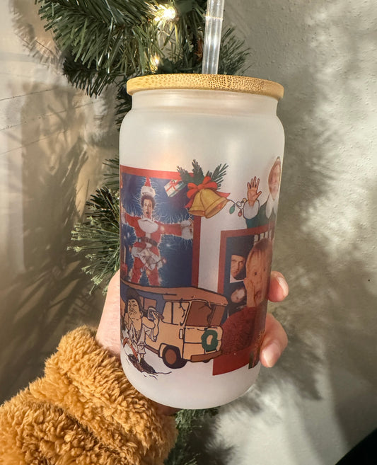 Holiday Movie Favorites Drinking Glass