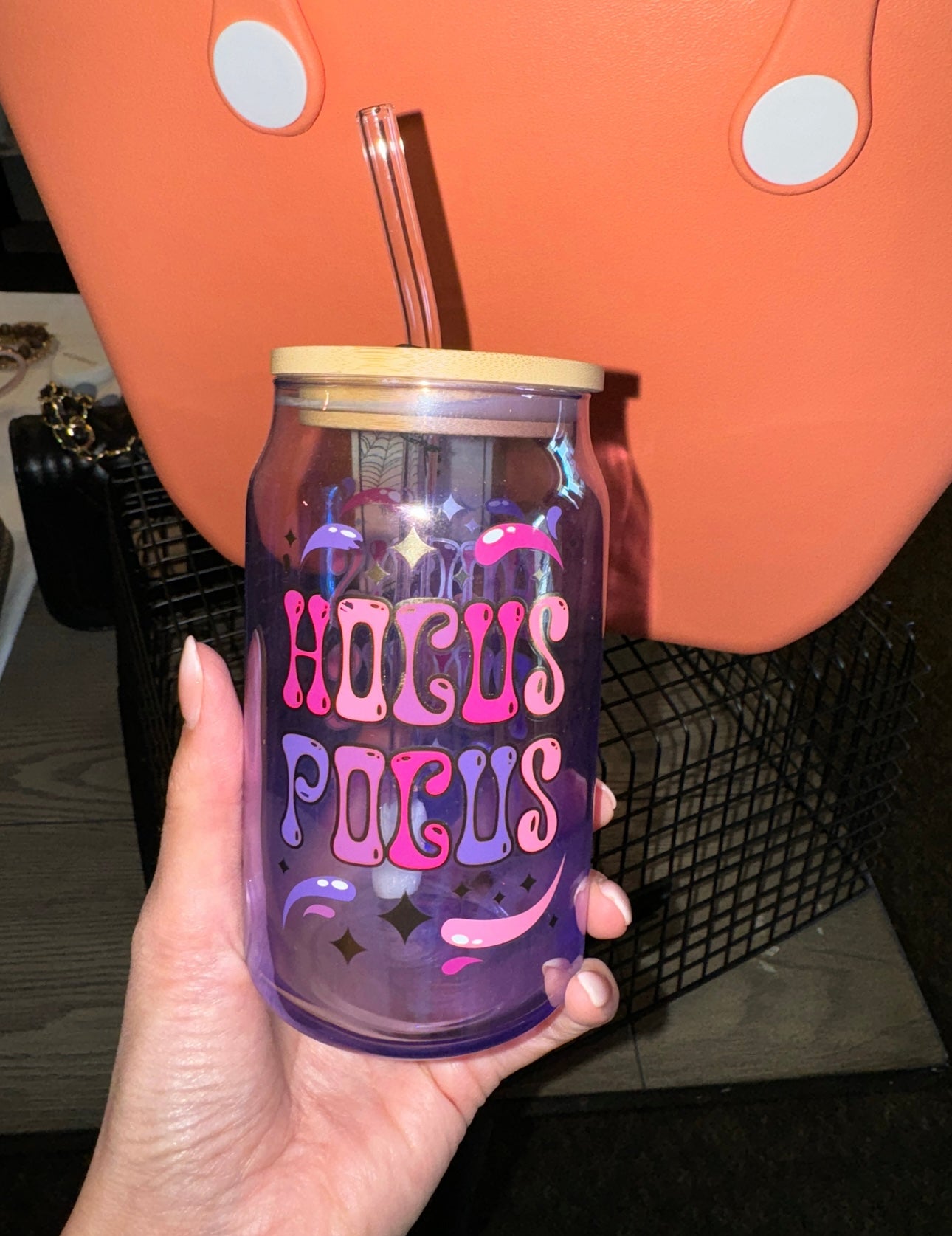 A Bunch of Hocus Pocus Glass Cup