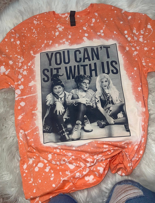 You Can't Sit with Us - Sanderson Sisters - Short Sleeve T-Shirt Orange