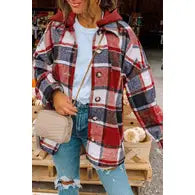 Red with Hood Flannel