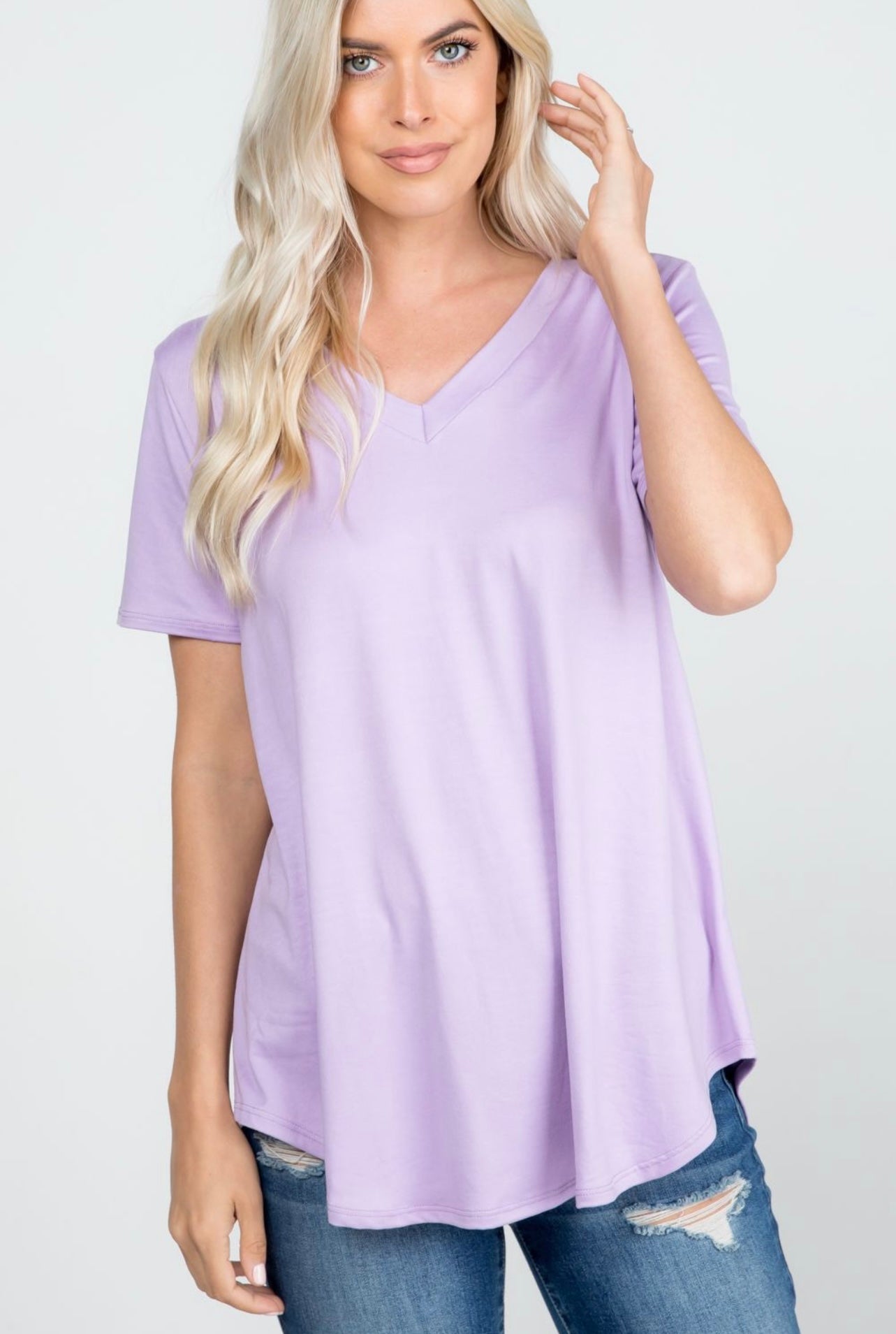 The Buttah Soft Tee in Lavender